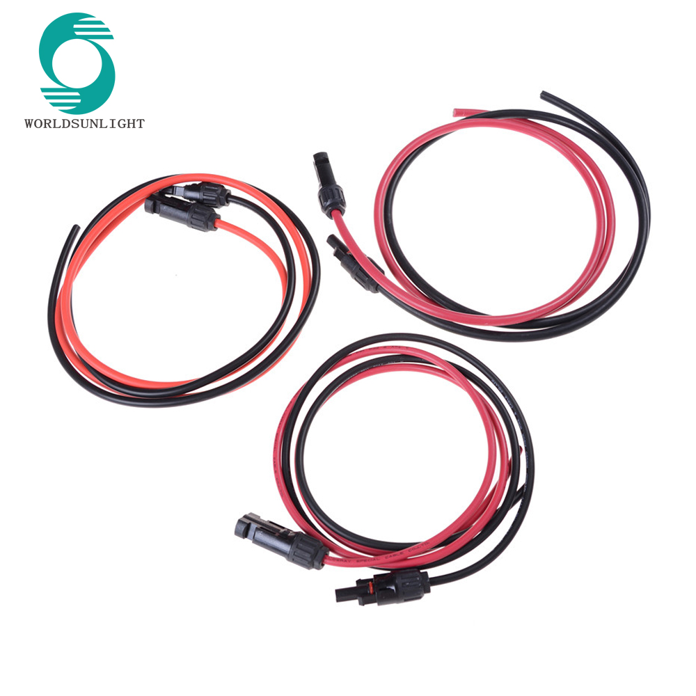 Solar PV Cable 10 AWG 12 AWG 14 AWG 2.5mm2 4mm2 6mm2 with solar connector