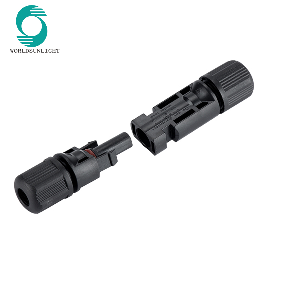 WSPVCC CE IP67 waterproof 30A DC 1000V 2.5mm2 4mm2 6mm2 Solar Cable Connector for solar pv system