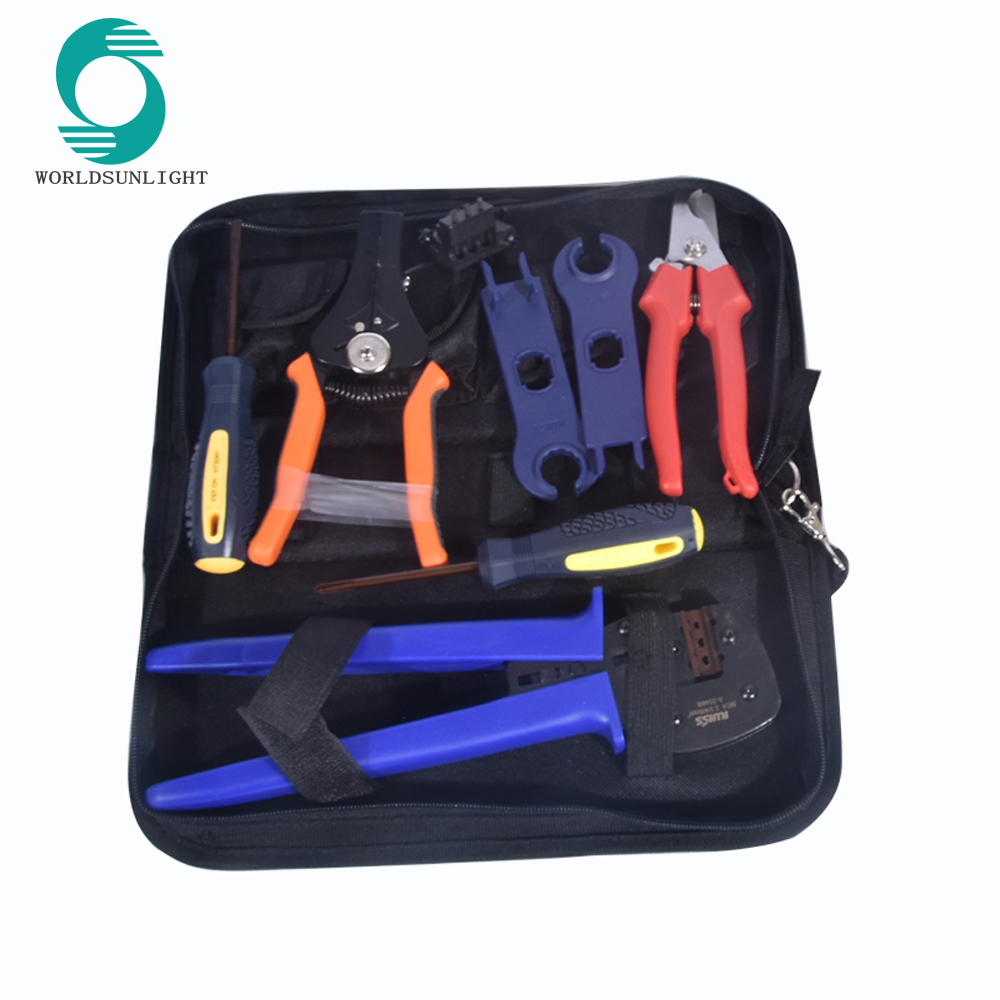 photovoltaic connector crimping tool solar energy terminal crimper wrench wire stripper pliers crimp range 2.5/4/6mm solar tool kit