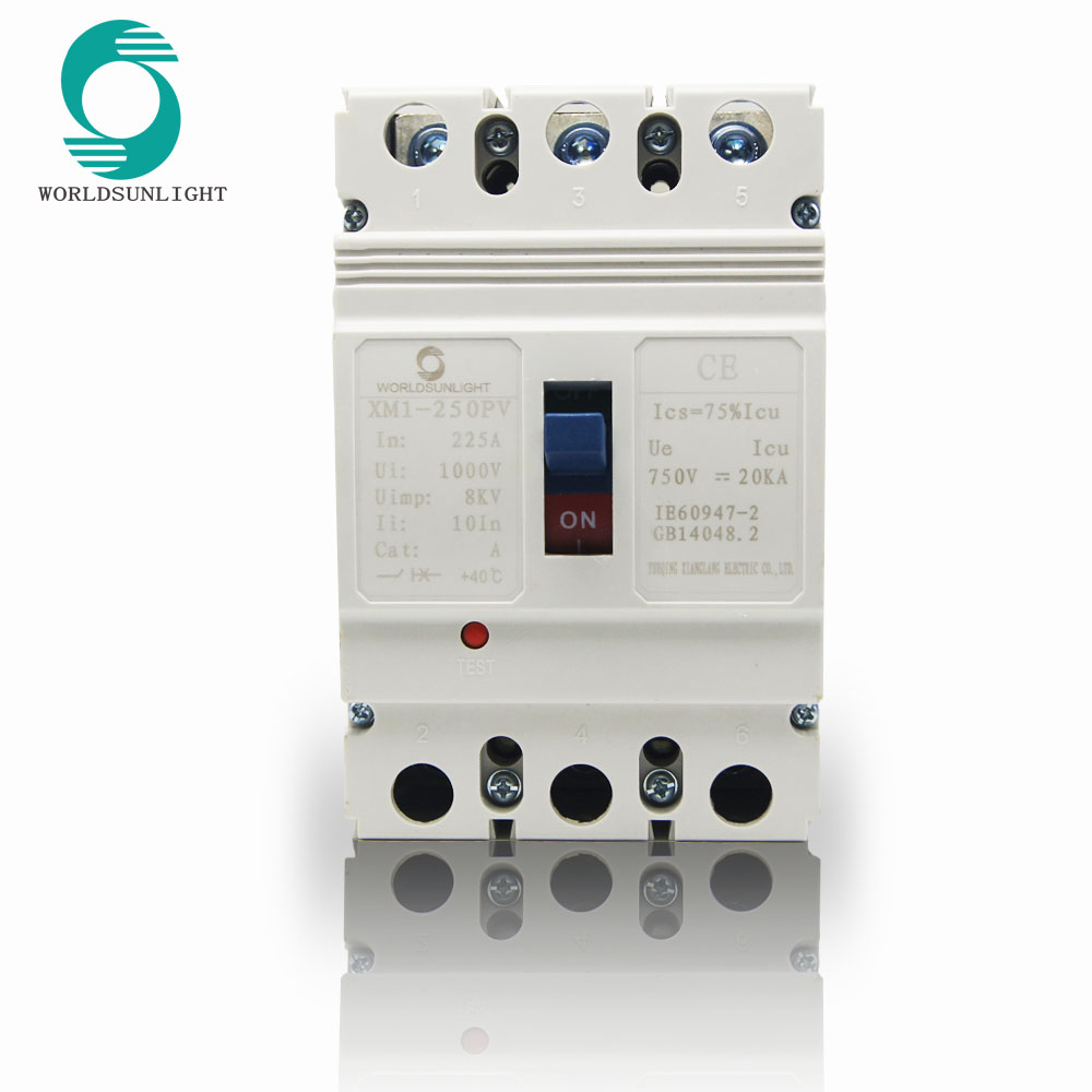 XM1-250PV DC7500V 3P 250AMP Moulded case circuit breaker MCCB for Solar system