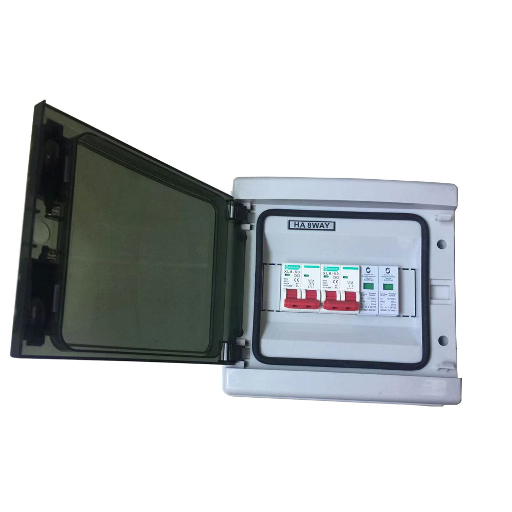 Solar Panel Distribution Junction Boxes PV Array String ac combiner box (2pcs ac mcb+1 pcs ac spd)