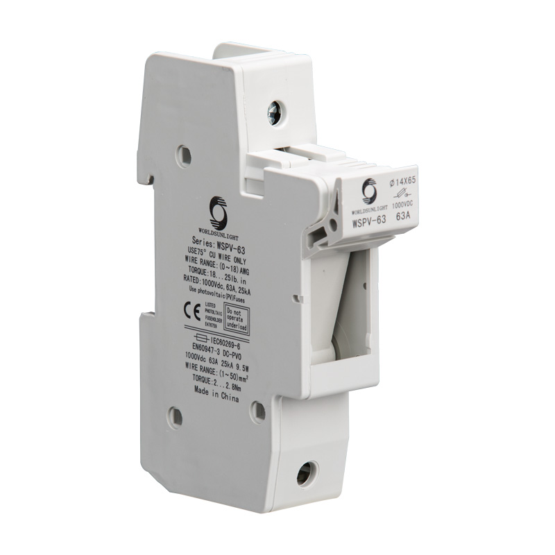 CE WSPV-63 63A 14*65mm Solar Power 1000V DC Solar Panel fuse holder base