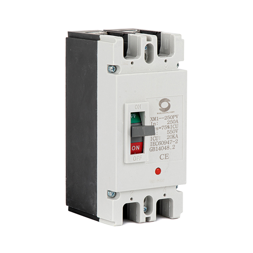 CE XM1-250PV DC 550V 2POLE 250AMP Moulded case circuit breaker MCCB for Solar Power system