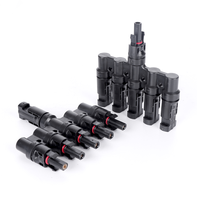 WSPVT5 IP67 5 to 1 1000V 50A T5 Branch solar pv cable connector