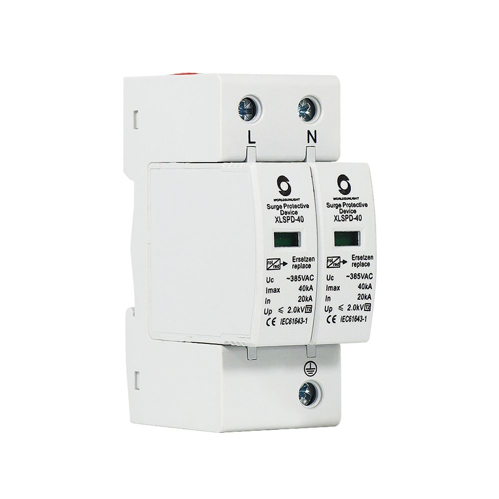 CE XLSPD-40 20-40AK  385V 2Poles AC DPS single phase surge protective device surge protector SPD
