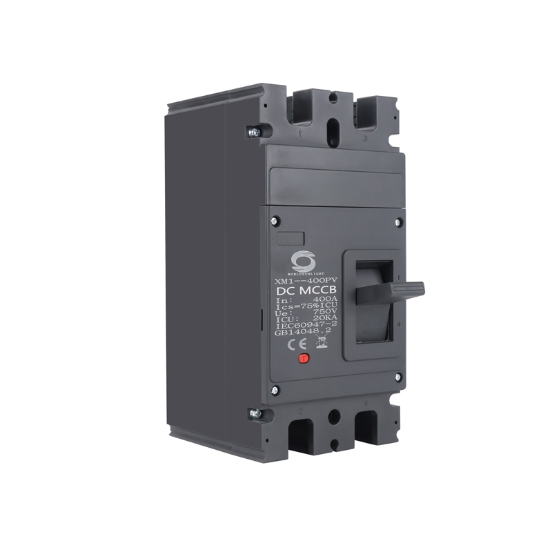 Worldsunlight CE XM1-400PV DC750V 2Pole 400AMP DC MCCB Moulded case circuit breaker for Solar PV system
