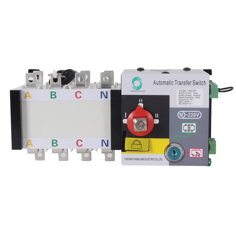 XLQ5-100/4P 100A AC400V 3 phase automatic changeover switch automatic transfer switch automatic change over switch ats