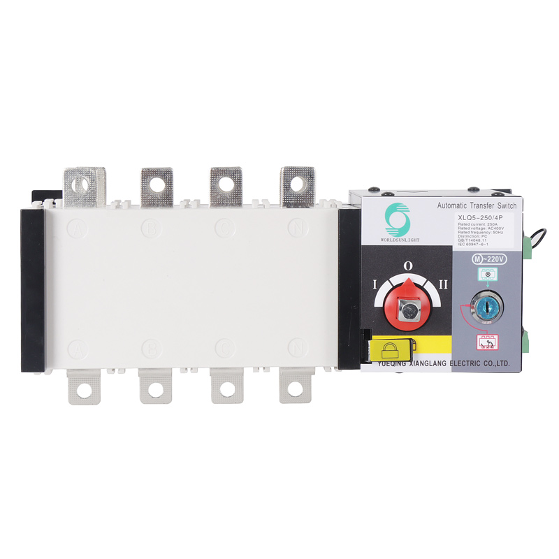 XLQ5-250/4P 250A AC400V 3 phase automatic changeover switch automatic transfer switch automatic change over switch ats