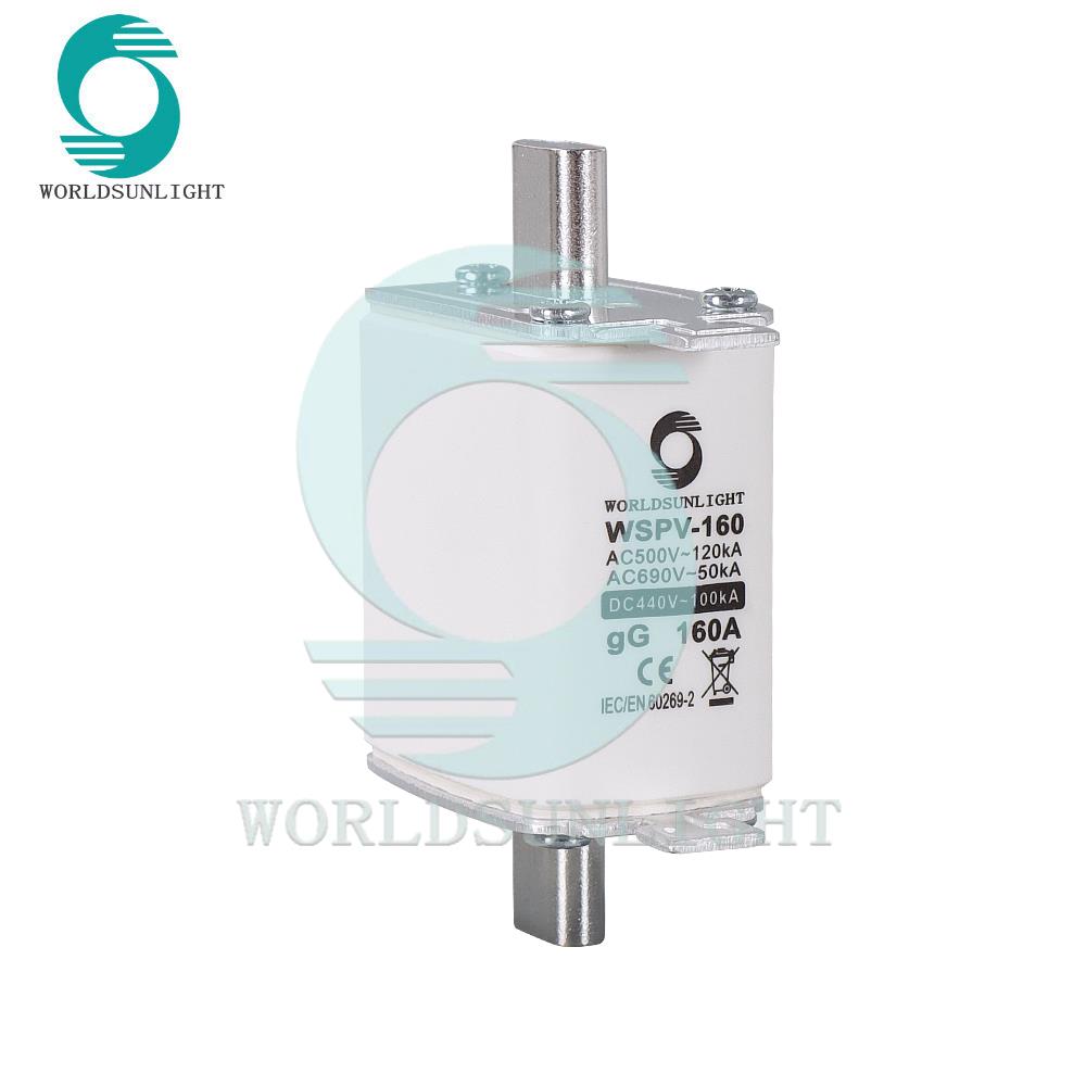 CE WSPV-160 440V DC 160A 100kA gG battery Fuse type isolator switch NT00 battery Ceramics Fuse